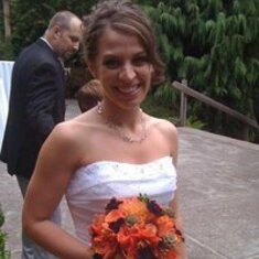 One of Mom's daughters, Katie, at her wedding