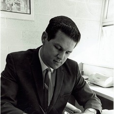 At work UofM Admissions Office 1965