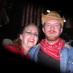 Heather & Lance at the Howlin Dog Saloon