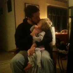 Daddy kisses