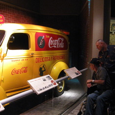 04.2012 Coca-Cola Museum - Father & Son enjoying classic cars.