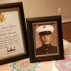 2/22/2018 - Received a Presidential Memorial Certificate for Dad.