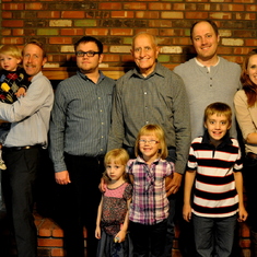 Our first family photo without Mom - Thanksgiving 2014