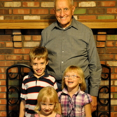 Grandpa and Doug's kids Thanksgiving 2014