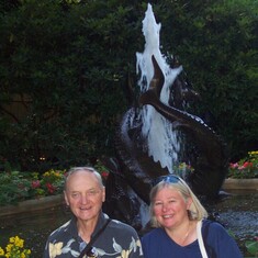 Larry and Laurie at Butchart Gardens