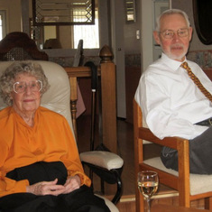 Larry with Kay's mother Margie, about 2006