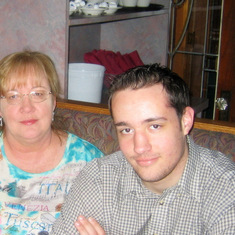 Daughter Janet and her son Micho, 2008