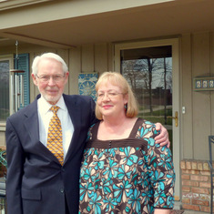 The last picture taken together with his daughter Janet, about 2011