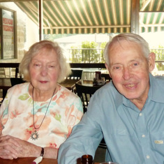 Larry and his older sister, Lois, at Dad's Party, August, 2012