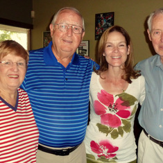 Also at his 85th birthday, his brother Tom and his wife MaryLou, and Jennifer - 2012