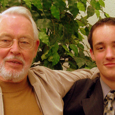 With Micho (age 15), Macomb College Spring Semester Awards Ceremony 2004