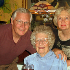 Kay with brother Bob, and her dear mother Margie, who passed away a few years ago.