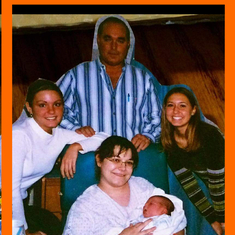 Daddy’s first grandchild was born: Devin Patton
Daddy does not have a hoodie on, this picture was cut out of something & trimmed the boarders around his head.