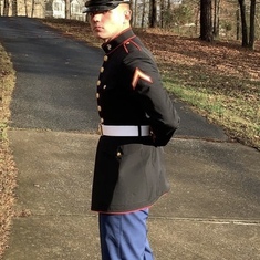 August 28, 2021 = Dad’s first grandchild to join the military: The US Marine Corps! Who will be the 2nd grandchild?