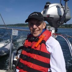 Last Sailing trip - June 2014 Puget Sound with his daughter Andrea