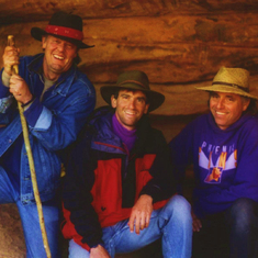 Dr. John, Neil, Larry Kanab Creek 1994. 