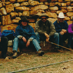 Larry, Duane Swapp, Bob Rantz,  Neil, Snake Gulch, March 1994. 
