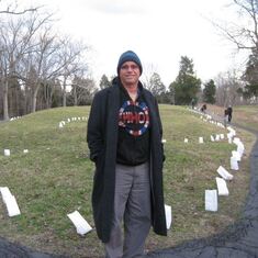 At the Serpent Mound, Ohio on the Winter Solstice ceremony, December 21, 2011
