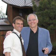 Neil Weintraub and Larry at John Hanson's wedding, 2005.