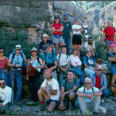 The Kaibab's first Passport-in-Time in Snake Gulch in September 1991. Table Rock. 