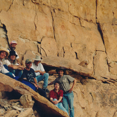 Arizona Site Stewards in Snake Gulch, 1993, Rock Family. 
