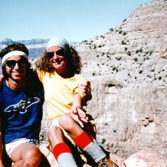 Our first big date, Good Friday 1983, hike to Phantom Ranch in Grand Canyon