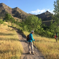 Hiking up Bear Butte, sacred mountain to the Lakota, July 2017