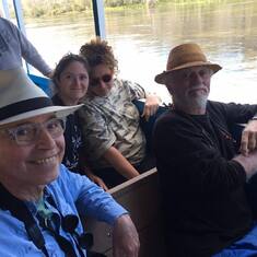 On the Wakulla River, Florida with Calley, Jane, and Royce Davenport, about February 2018