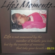 My beautiful daughter layed to rest.