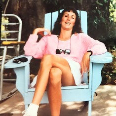 Relaxing. Late 80's, loving life.