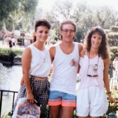 Jane, Ron Gillis and Laura in California late 80's.