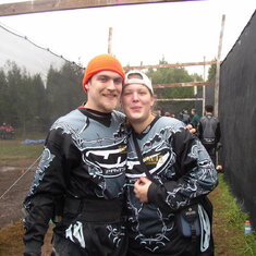 Paintball! Trey and Laura