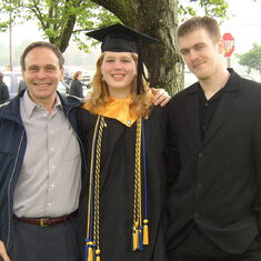 College Graduation Day, 2003--Larry, Laura and Trey