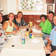 Laura's 30th Birthday at Biscotti's restaurant--Wendell, Laura, Karen, Aunt Kate, & Larry (Aug. 6, 2011)