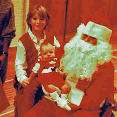 Laura takes Woody to his first visit with Santa
