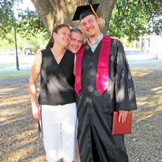 Laura & Trey with Woody at his college graduation (New Orleans, 2011)