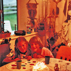 Nicole and Laura celebrate a birthday
