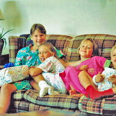 Laura, cousins Nicole & Sarah, and Woody