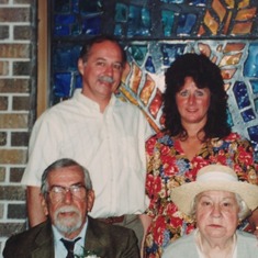 Brother Joseph and his wife, Dolores gathered with mom and pop.