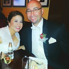 Nephew Peter with his new wife, Lisa