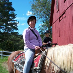 Horseback riding in Franconia NH 2008.