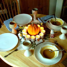 Thanksgiving in NH 2004 - pumpkin soup