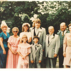 July 1983 - Elaine & Gerry Cooper Family at their wedding