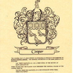 Cooper Family Coat of Arms