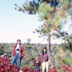 Laurie & Alan with Anne Frank on Slide Mt NY 1981