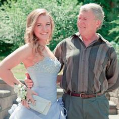 Allie and Dad - Prom 2012