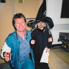 Dad and Sarah - Halloween 2003