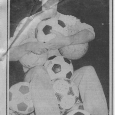 Story on Laurie's Soccer Career in Nanaimo Daily Free Press - 1984