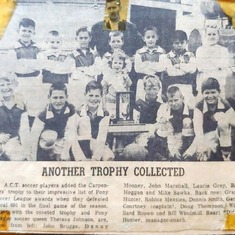 First year we played together. Look to be nine or ten, 1960/61.