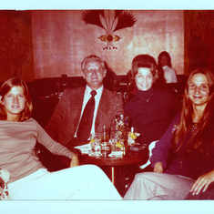 Becki, Leon, Lavern, Bonnie  Fairmont Hotel  8-19-1974